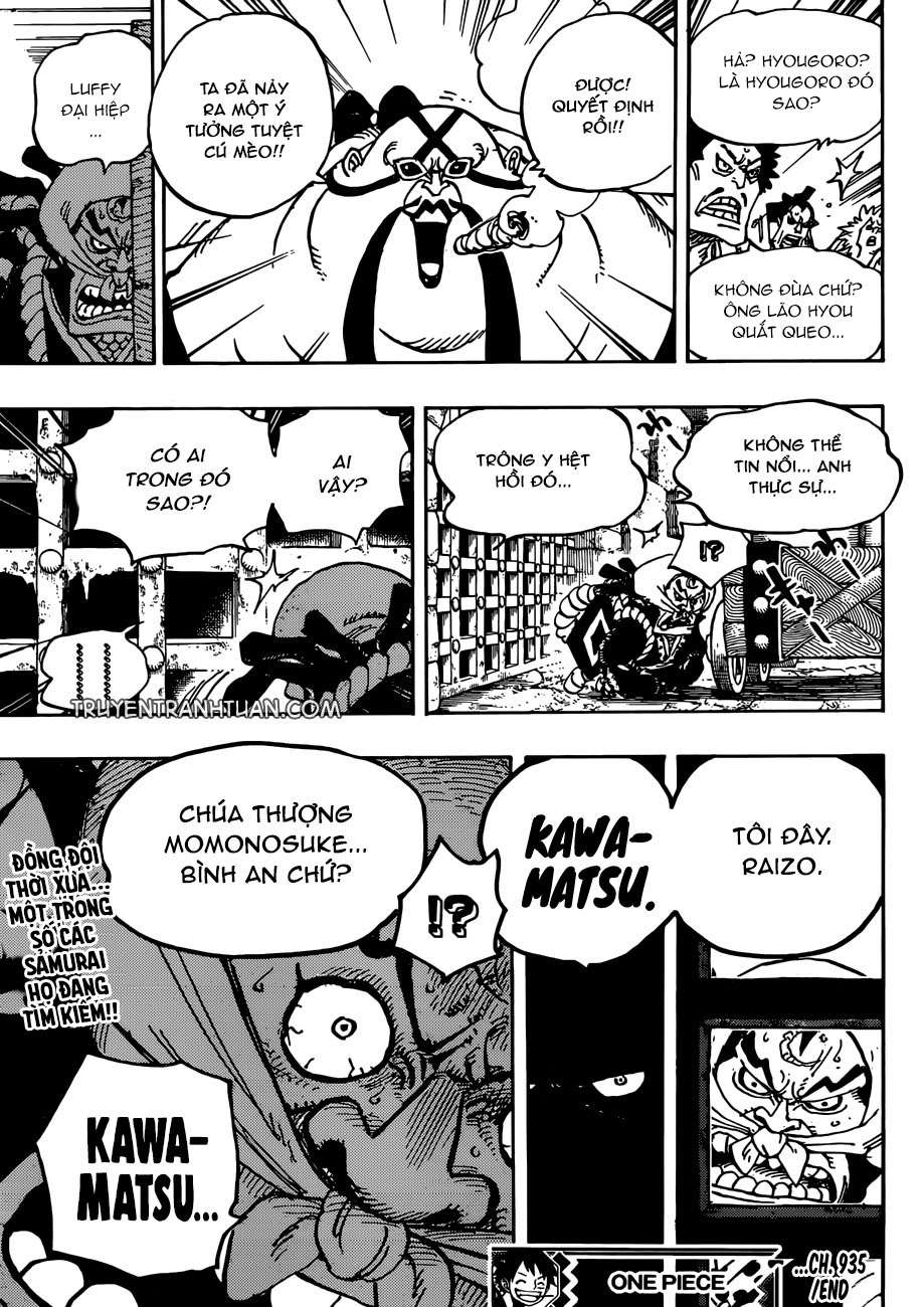 One Piece - Chapter 935 - Blogtruyen Mobile